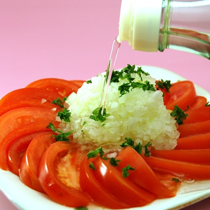 ノンオイル 延命酢のトマトサラダ